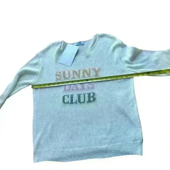 Sunny Days Club Ivory Sweater SZ L NWT - Picture 6 of 7